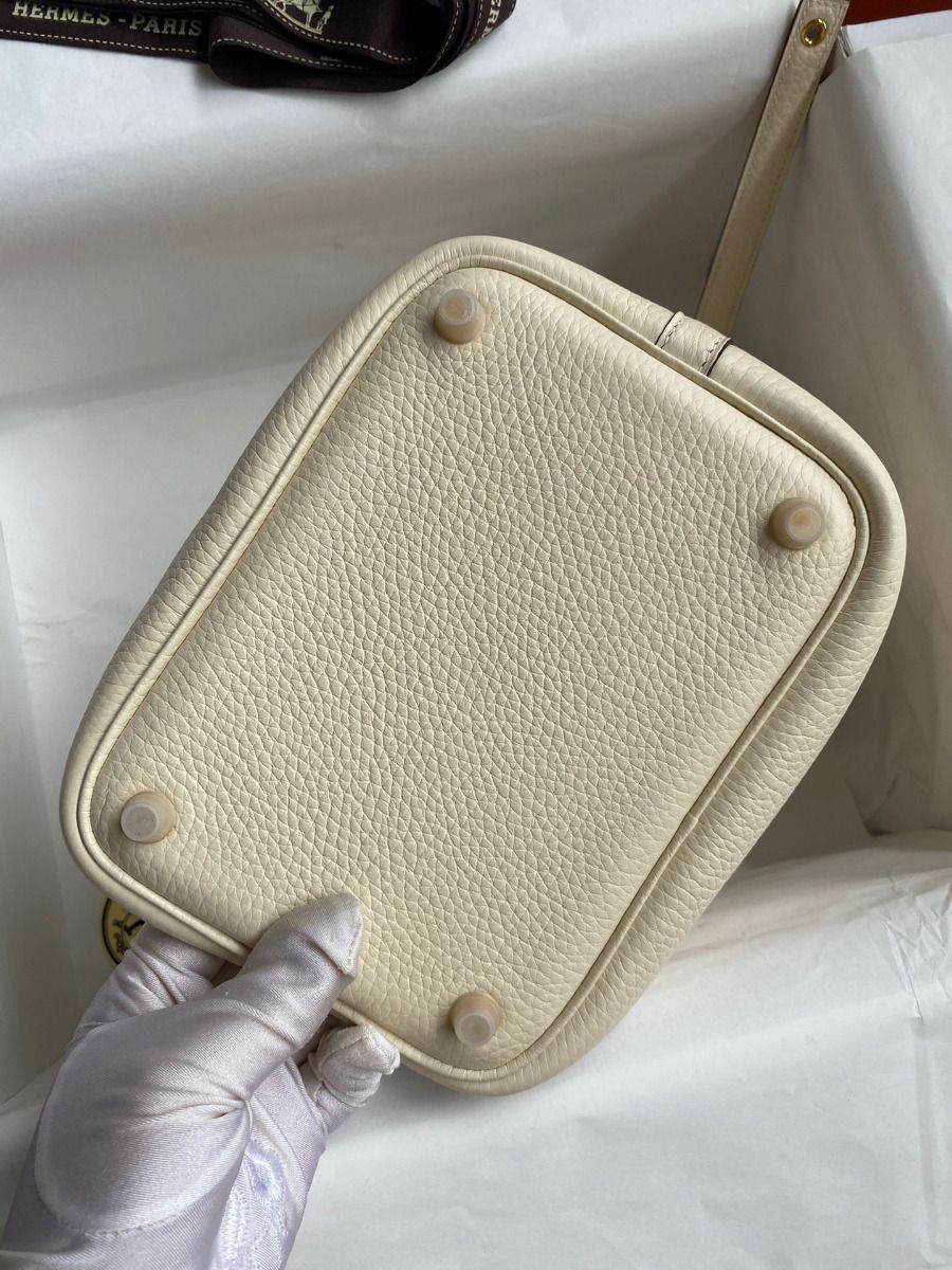 Hermes Picotin Lock 18 Handmade Bag in Nata Clemence Leather - Image 9