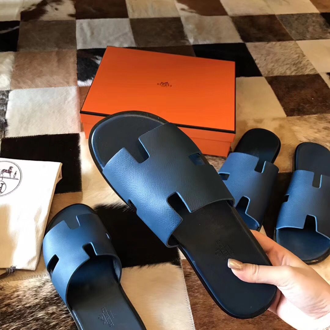 Hermes Izmir Sandals In Colvert Epsom Leather - Image 6