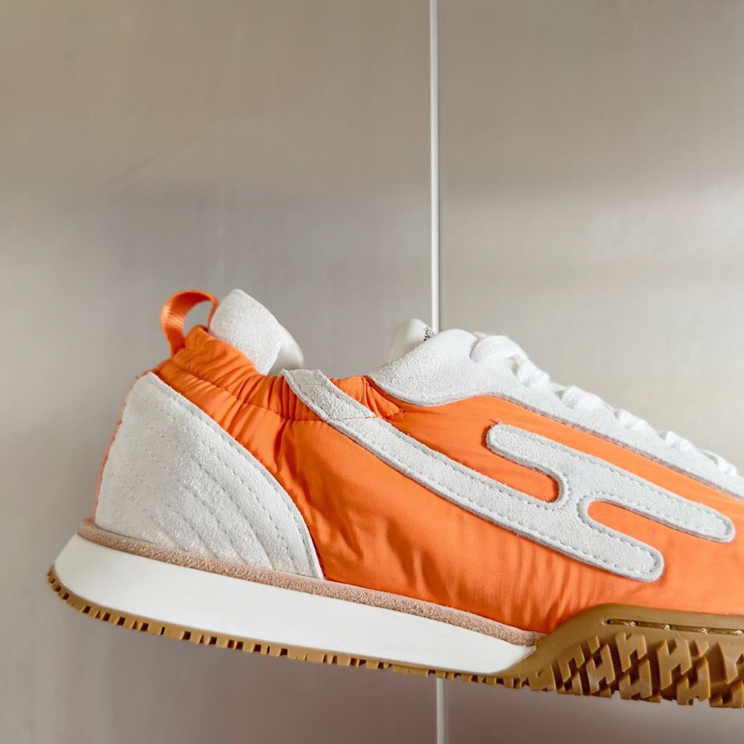 Hermes Women's Jet Sneakers in Orange Technical Canvas - Image 9