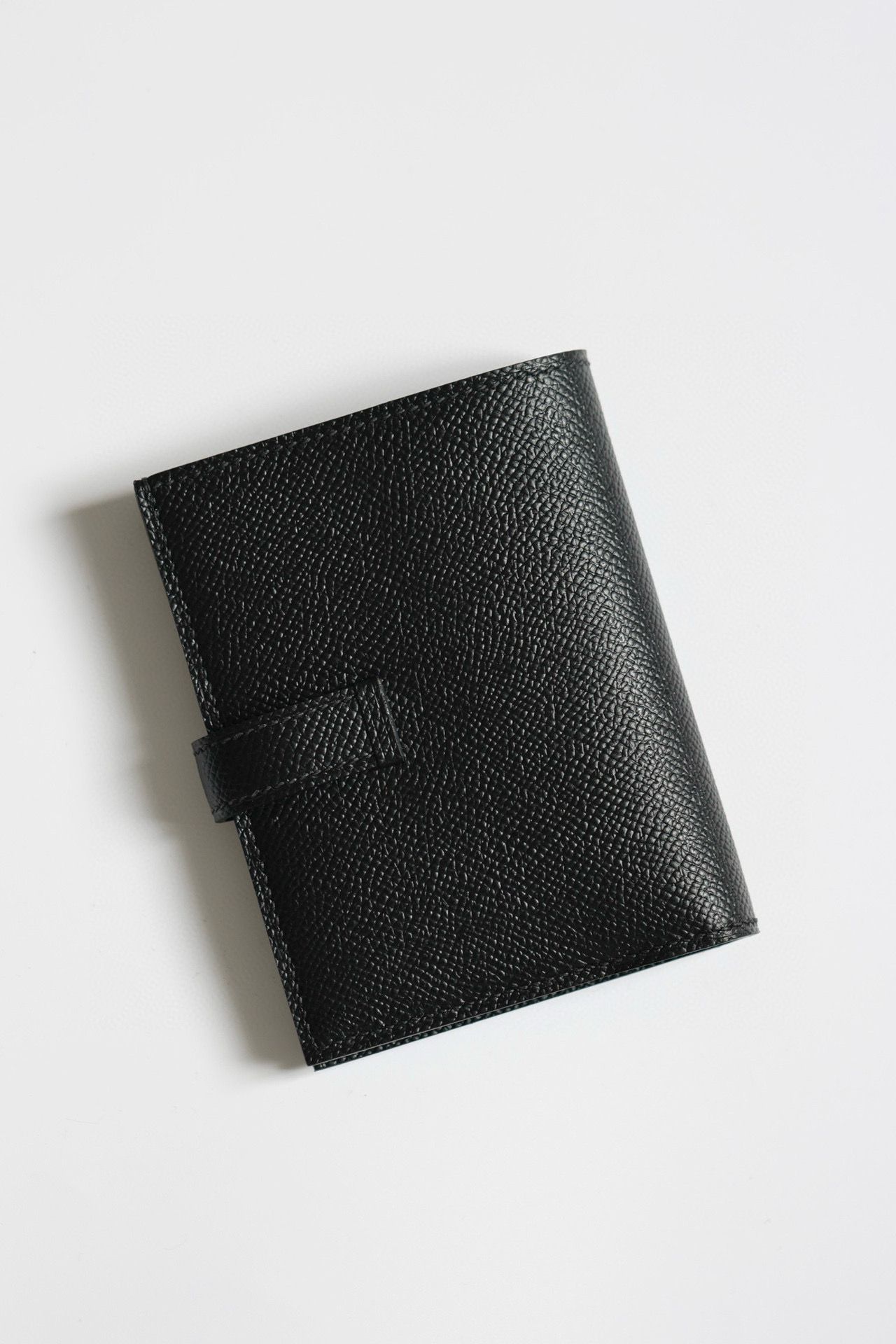 Hermes Bearn Compact Handmade All Black Wallet in Epsom Calfskin - Image 10