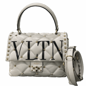 Valentino White VLTN Spike Rockstud Bag