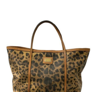 Dolce & Gabbana Bicolor Leopard Tote Bag