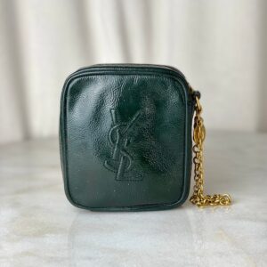 YSL Green Belle De Jour Chain Pouch