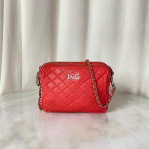 Dolce & Gabbana Orange Lily Glam Mini Crossbody Bag