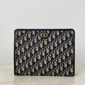 Christian Dior Blue Montaigne Pouch