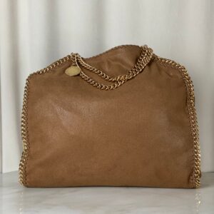 Stella Mccartney Camel Fold Over Falabella Foldable Bag