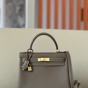 Kelly 28 Togo Etoupe (18) Gold Hardware