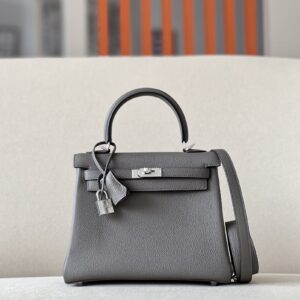 Kelly 25 Togo Etain (8F) Palladium Hardware