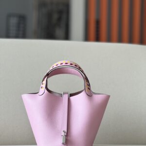 Picotin Lock 18 Epsom Mauve Sylvestre(X9) Palladium Hardware