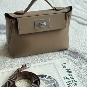 2424 Mini 21 Evercolor And Swift Etoupe (18) Palladium Hardware