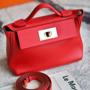 2424 Mini 21 Evercolor And Swift Rouge Piment (5X) Gold Hardware